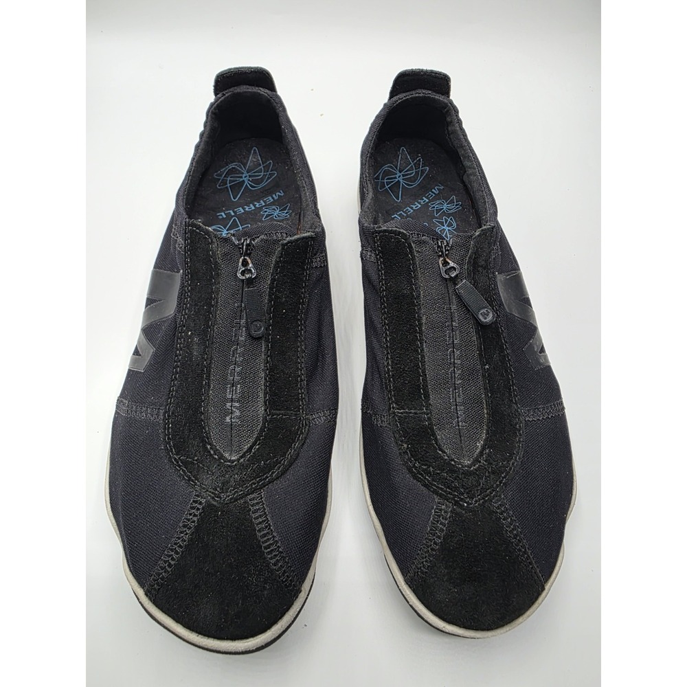 Merrell Lorelei Zipper Slip-On Black Casual Flat Shoes Women's Size 8. 5